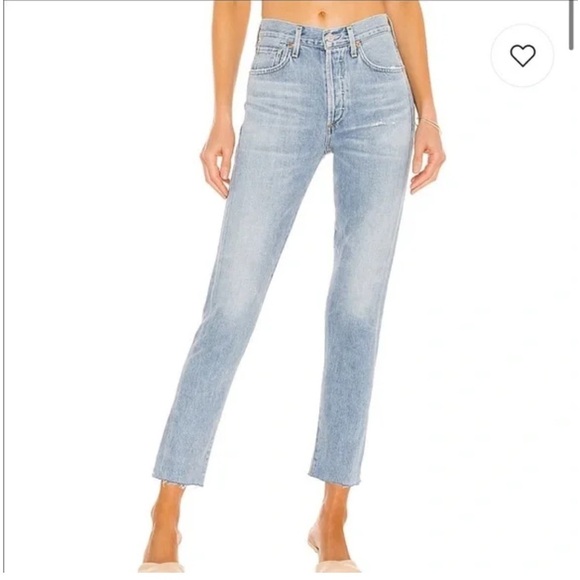 CITIZENS OF HUMANITY Liya High Rise Classic Fit Crop Size 26 - Picture 1 of 15
